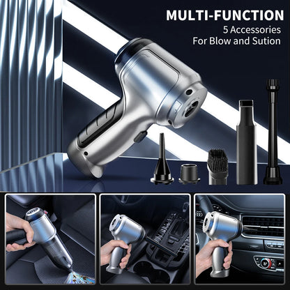 Mini cordless vacuum cleaner for car